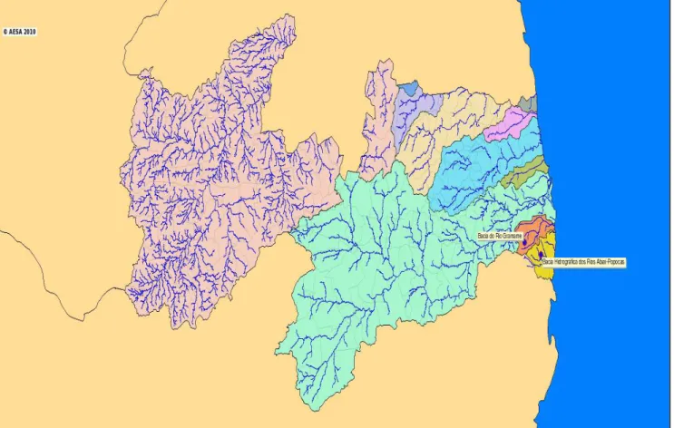 Figura 3: Bacia do Rio Gramame e Bacia do Rio Abiaí-Popocas. 