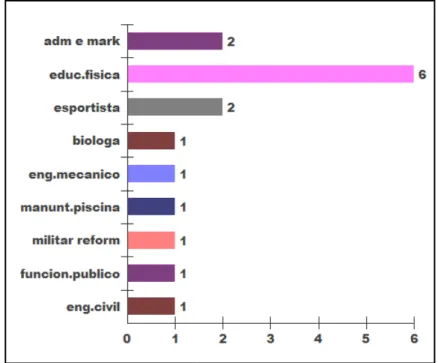 Gráfico 6- Profissões dos Gestores Fonte:SMNBS  pesquisa de campo 2011 