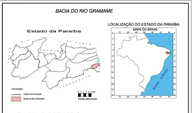 Figura 2: Localização da bacia do rio Gramame. 