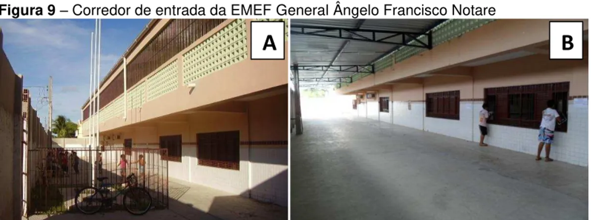 Figura 9  –  Corredor de entrada da EMEF General Ângelo Francisco Notare  