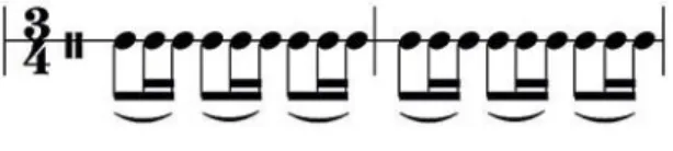 Fig. 13 – “Coisa nº 5” Ritmo MS 1 em 3/4. 