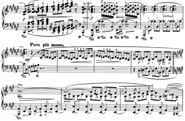 Fig. 5:  Chopin:  Barcarolle , c. 32-41.