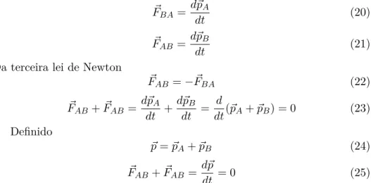 Figura 2: Dois corpos que interagem entre si.