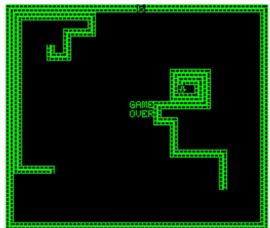 Figura 2. Tela básica do jogo Blockade, de 1976  Fonte: http://www.uvlist.net/game-2790-Blockade 