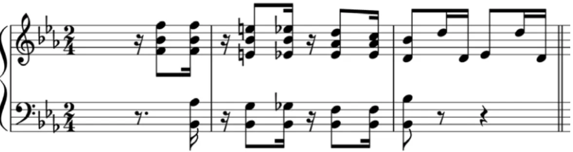 Fig. 8: Transição entre A e B. Gravação de Eudóxia 19 . 