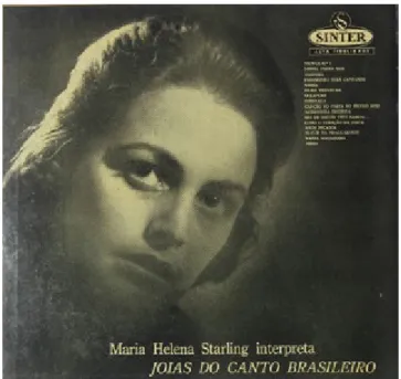 Fig. 3: Capa do LP Joias do Canto Brasileiro, de Maria Helena Starling.
