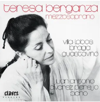 Fig. 6: Capa do CD Teresa Berganza mezzosoprano. Fonte: Claves Records/ acervo pessoal do autor.