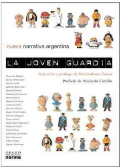 Figura 3: Capa da edição argentina da antologia  La joven guardia  (2005) 