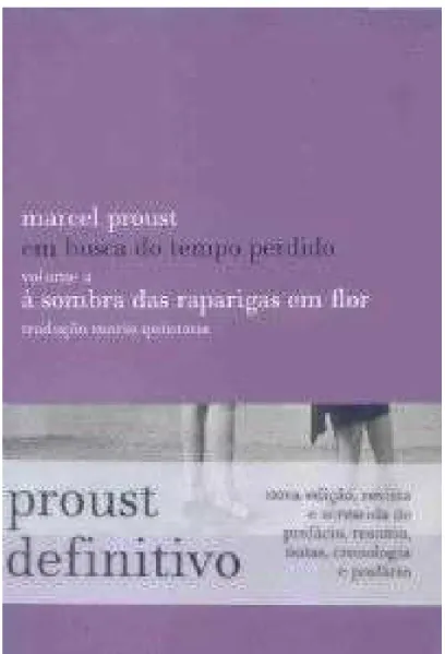 Fig. 10. Capa da tradução de Em busca do tempo perdido. Globo, 2006. v. 2.  