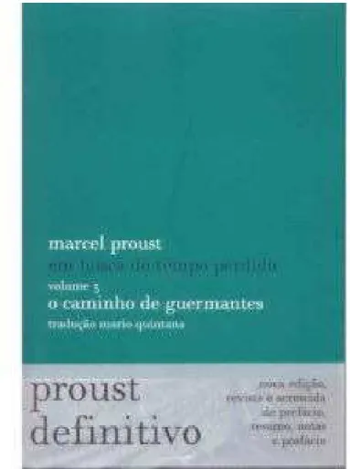 Fig. 11. Capa da tradução de Em busca do tempo perdido. Globo, 2006. v. 3.  