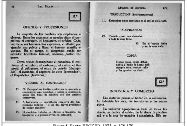 Figura 5. Fonte: BECKER, 1973, p. 178-179.