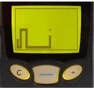 Figure 6: Imagem do jogo Snake no celular Nokia, 1997.