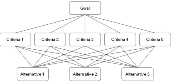 Figure 2.3. A generic AHP model 
