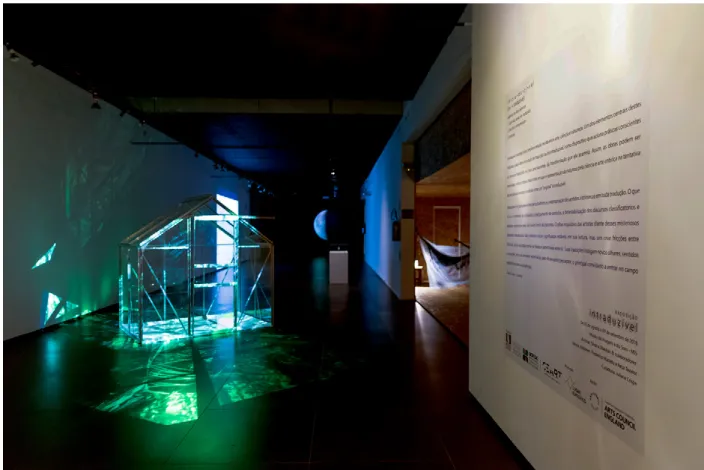 Ilustração 1. Vista da exposição Intraduzível, Museu da Imagem e do Som de Santa Catarina (MIS/SC), 2018.
