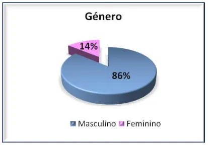 Gráfico 5.1: Perfil da amostra relativamente ao género. 