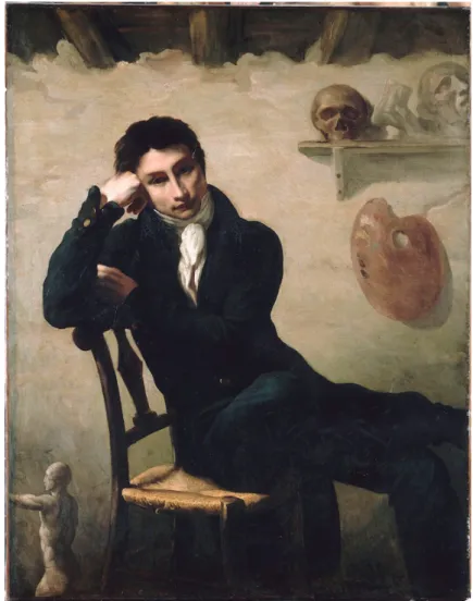 Figura 2 - Retrato do Artista em seu Atelier, 1812. Pintura atribuída a Théodore Géricault (1791 – 1824).