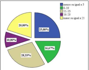Figura 10: Anos de serviço em %. 