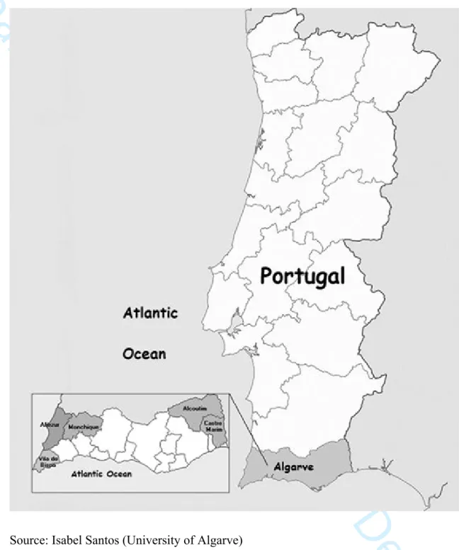 Figure 1 – Localization of Algarve, Portugal 