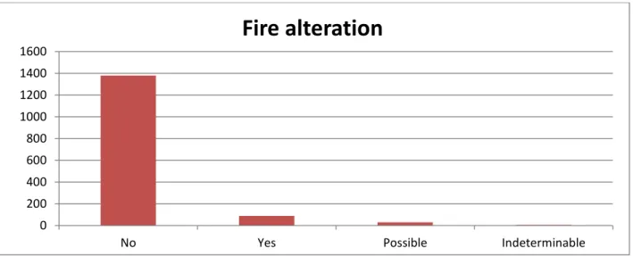 Fig. 16 Fire action on flakes. 