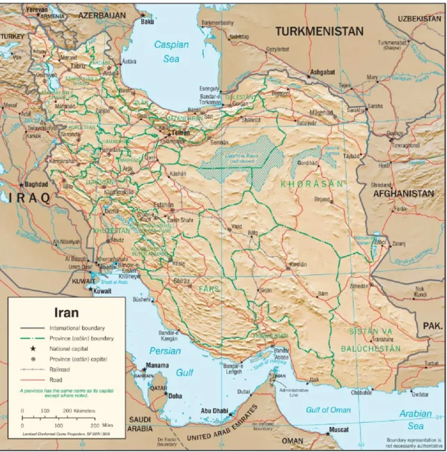 Figura n.º 2 – O Golfo Pérsico  Fonte: CIA (2014) 