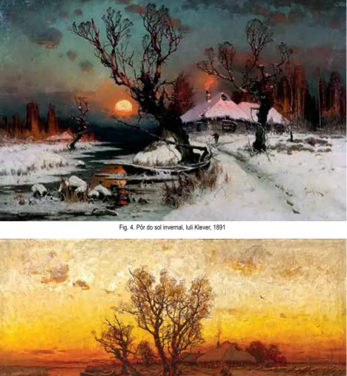 Fig. 4. Pôr do sol invernal, Iuli Klever, 1891