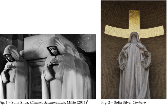 Fig. 1 – Sofia Silva, Cimitero Monumentale, Milão (2011) 1               Fig. 2 – Sofia Silva, Cimitero                                                                                                                           Monumentale, Milão (2011) 2