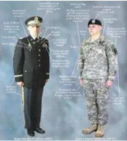 Ilustração 7: Army Service Uniform e Army Combat Uniform. 