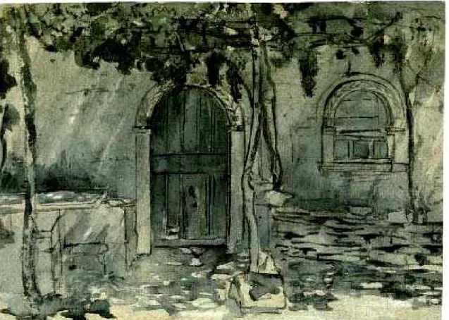 Figu r e  3 . Rodakis House:  Survey by D. PI KI ONI S. Messagros, Aegina, 1912  Benaki Museum  Neohellenic Archit ect ure Archives 