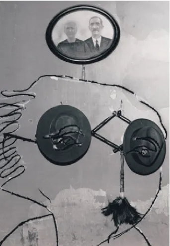 Fig. 2: BARROS, G.  Homenagem a Stravinsky . Piracicaba, São Paulo, Brasil, 1949. Desenho sobre negativo com ponta-seca e nanquim