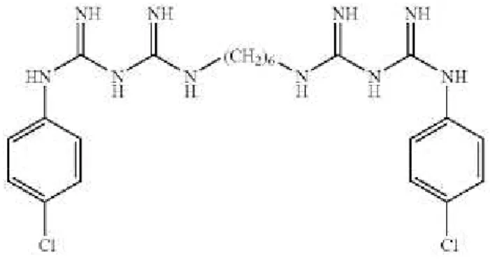 Figura 9 – Estrutura química do digluconato de clorhexidina. Adaptada de Basrani e Haapsalo (2013)