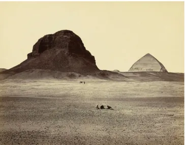 FIGURA 9 – As pirâmides de Dashur, Francis Frith, 1858 Fonte: Tudo sobre Fotografia, 2012
