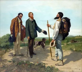 FIGURA 2 – Bonjour Monsieur Coubert, Gustave Courbet, 1854 Fonte: GOMBRICH, 2008