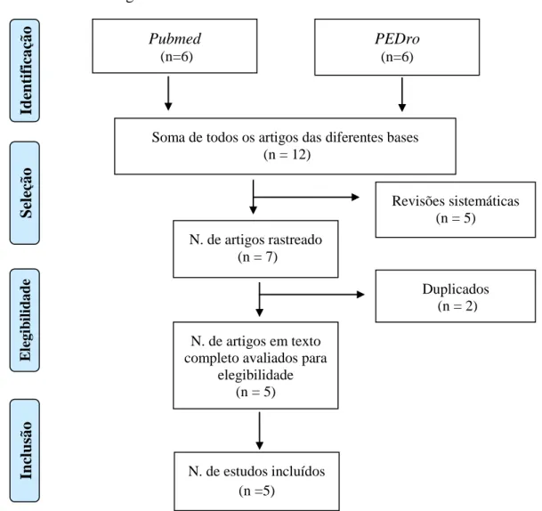Figura 1 – Fluxograma representativo da seleção dos artigos 