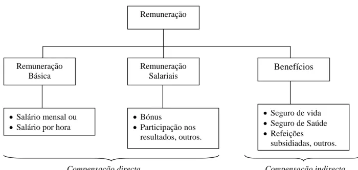 Figura 1 - Os três elementos da remuneração 