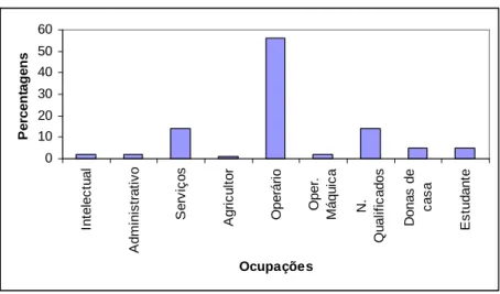 Figura 9: Ocupações dos regressados como emigrantes 