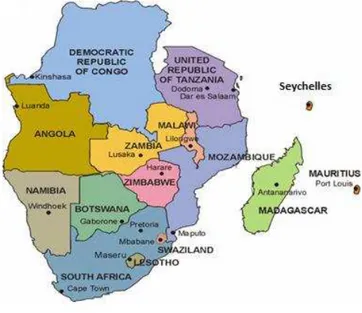 Ilustração 1- Países da SADC 4