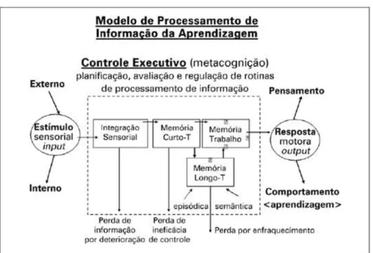 Figura 1 - Modelo de Processamento de Informação da Aprendizagem 