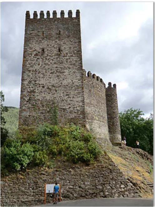 Figura 21. Alambor da Torre de menagem do Castelo da Lousã ou, também designado, Castelo de Arouce