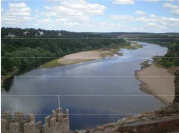 Figura 119. Vista do alto da torre de menagem do castelo de Almourol. 