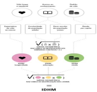 Figura 6 - Metodologia de cálculo do IDHM 