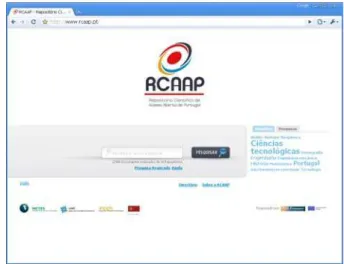 Figura 1 - Portal RCAAP 