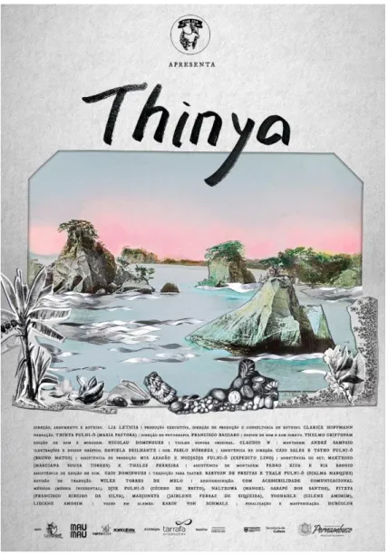 Figura 7 -  Poster realizado por Daniela Brilhante para o Filme Thynia 