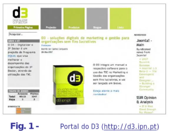 Fig. 1 -  Portal do D3 (