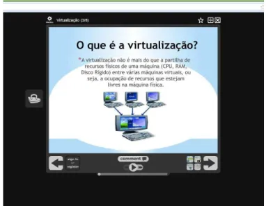 Figura 8 - VoiceThread sobre Virtualização. 
