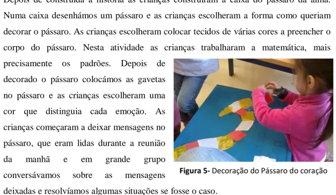 Figura 5- Decoração do Pássaro do coração 