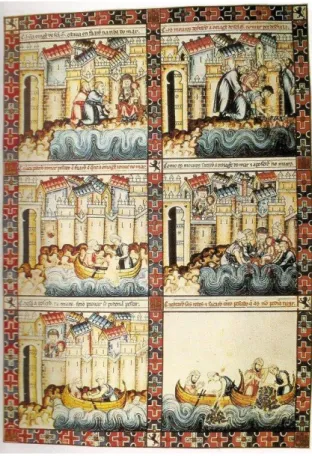 Figura 7: Iluminura da Cantiga CLXXXIII de Afonso X, O Sábio, 1280 
