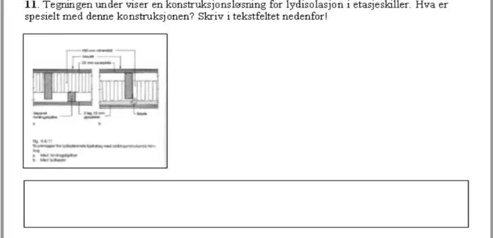 Figure 2. Example on theoretical question with text answer. You see that a picture is the basis for the  question