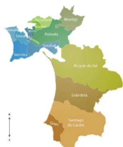 Ilustração 3 – Distrito de Setúbal. 