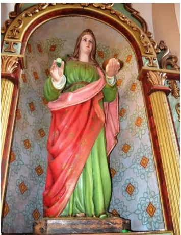 Figura  21  –  Imagem  de  Santa  Luzia  na  Igreja  Matriz de Santa Luzia. 