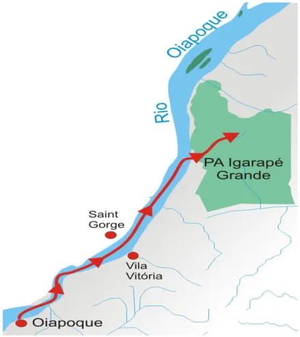 Figura 9- Acesso Fluvial ao Assentamento Igarapé Grande. 